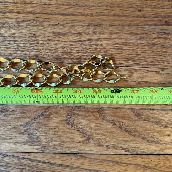 Chanel Vintage Double Strand Belt 36" with CC Medallion CoA Authentic - Picture 5 of 5